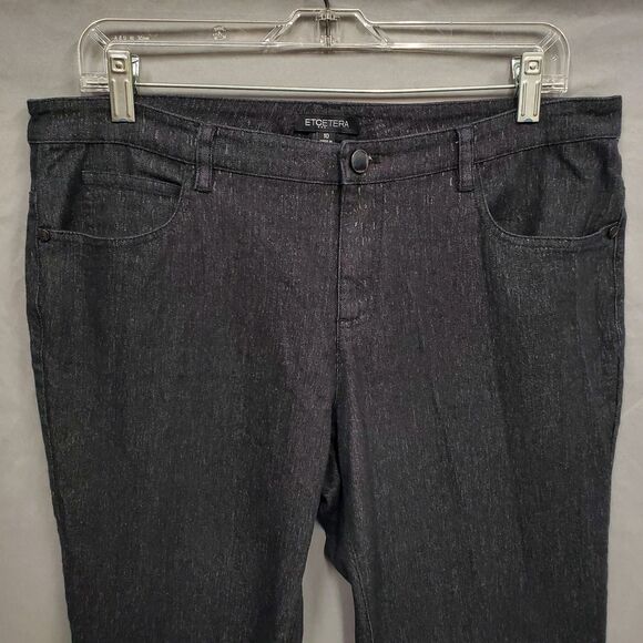 ETCETERA size 10 BLACK SLIM LEG JEAN PANTS - Picture 2 of 9